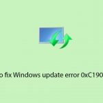 How to fix windows update error 0xc190010a copy