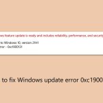 How to fix windows update error 0xc1900131