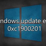 How to fix windows update error 0xc1900201