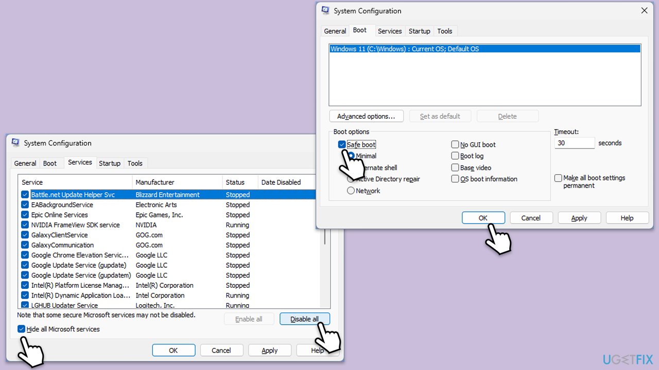 How to fix windows update error 0xc80003fa clean boot