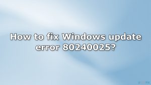 How to fix windows update error