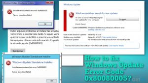 How to fix windows update error code 0x80080005