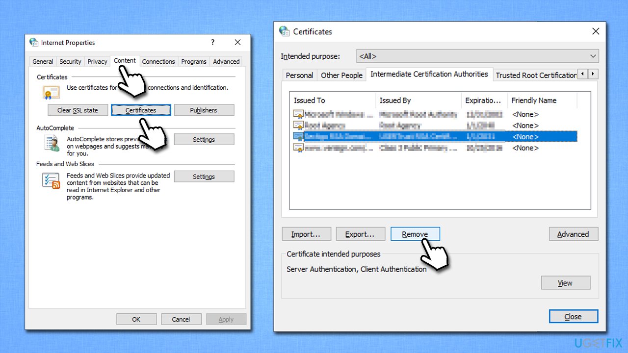 Remove outdated certificates
