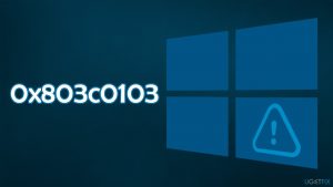 How to fix windows update troubleshooter error 0x803c0103