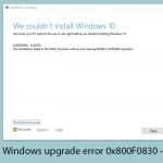How to fix windows upgrade error 0x800f0830 0x20003 copy
