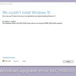 How to fix windows upgrade error 0xc1900101 0x30018