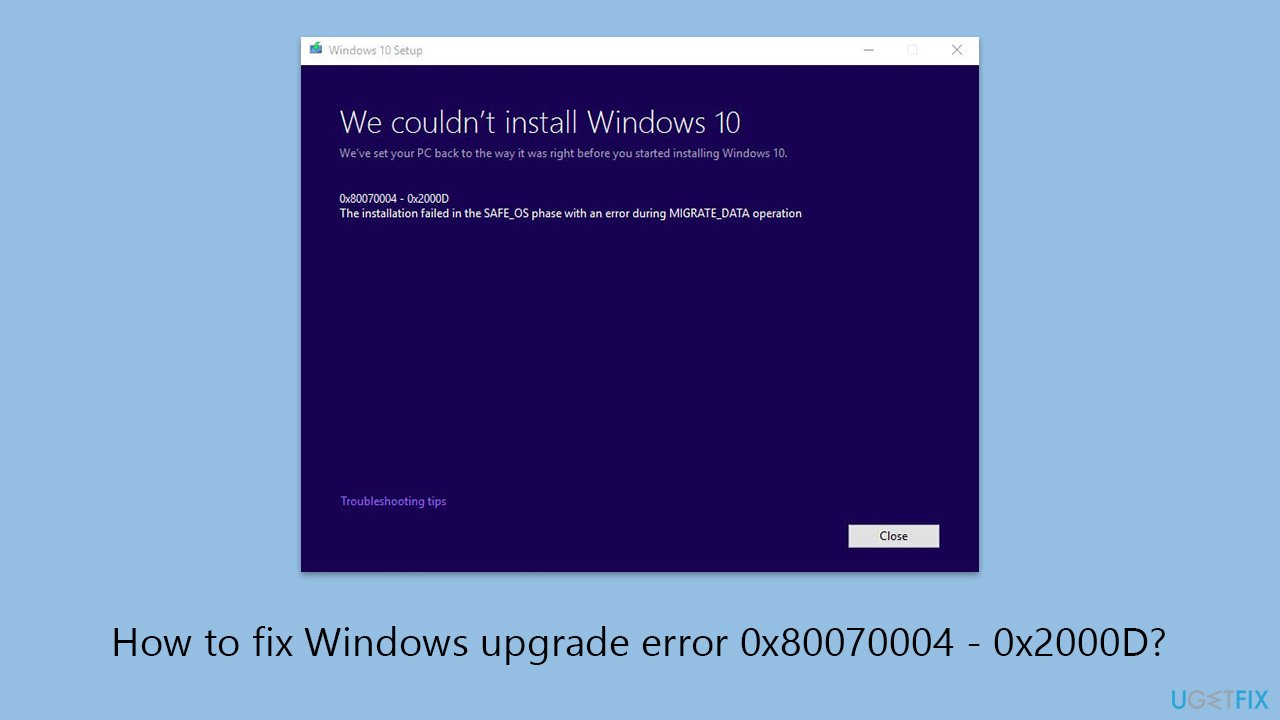 How to fix windows upgrade error x80070004 0x2000d copy How to fix windows upgrade error x80070004 0x2000d copy