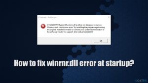 How to fix winrnr dll error at startup