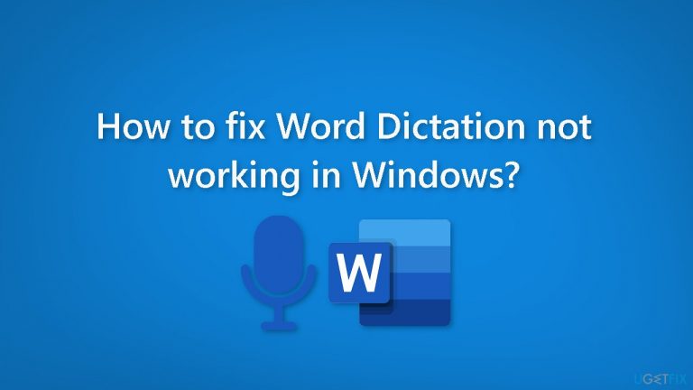 How to fix Word Dictation not working in Windows?