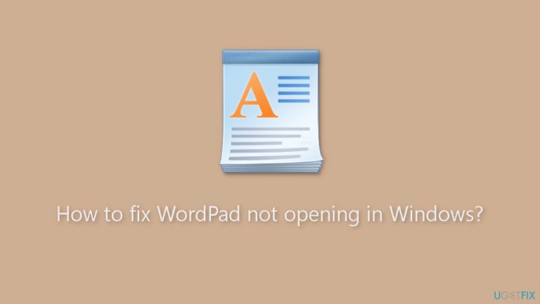 How to fix WordPad not opening in Windows?