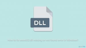 How to fix wsock32 dll missing or not found error in windows