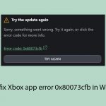How to fix xbox app error 0x80073cfb in windows copy
