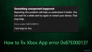 How to fix xbox app error 0x87e00013
