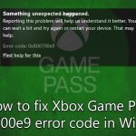How to fix xbox game pass 0x800700e9 error code in windows