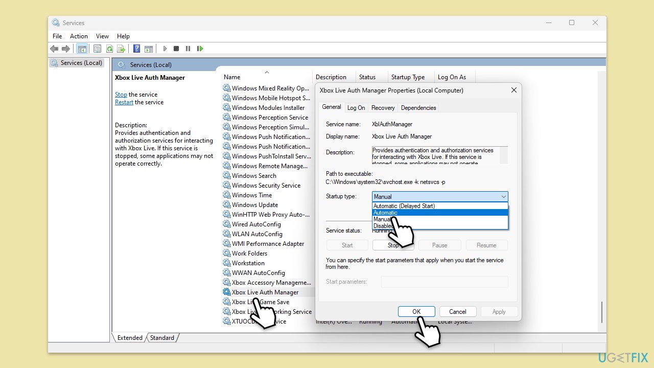 How to fix xbox game pass error 0x80073d24 in windows check services copy