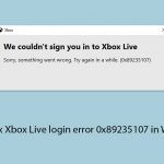 How to fix xbox live login error 0x89235107 in windows copy