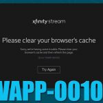 How to fix xfinity error tvapp