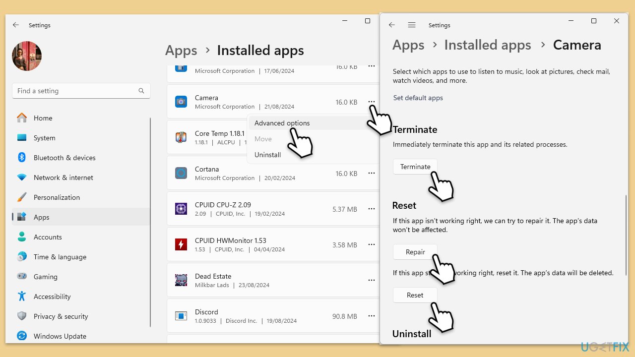 How to fix your camera is reporting that it is blocked or turned off error in windows repair reset camera app copy How to fix your camera is reporting that it is blocked or turned off error in windows repair reset camera app copy