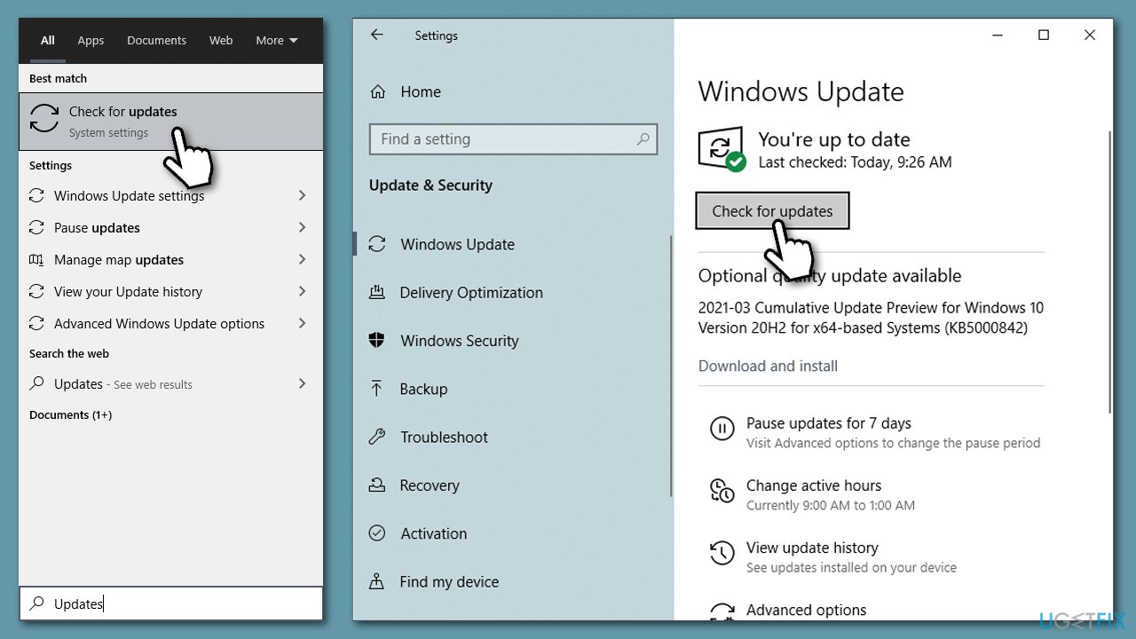 Install the latest Windows updates