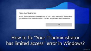 How to fix your it administrator has limited access error in windows