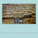 How to fix your pin is no longer available error in windows