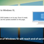 How to fix your version of windows 10 will reach end of service soon message