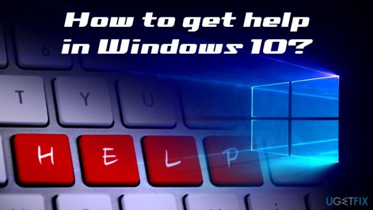 How to get help in Windows 10?