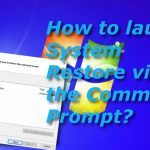 How to launch system restore via cmd