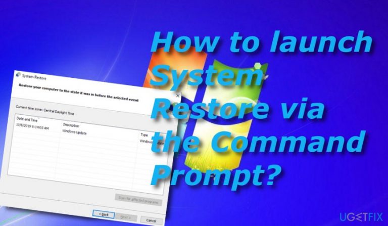 How to launch System Restore via the Command Prompt?