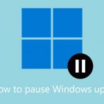 How to pause windows updates