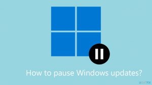 How to pause windows updates