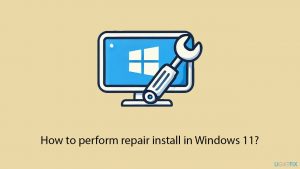 How to perform repair install in windows 11 copy