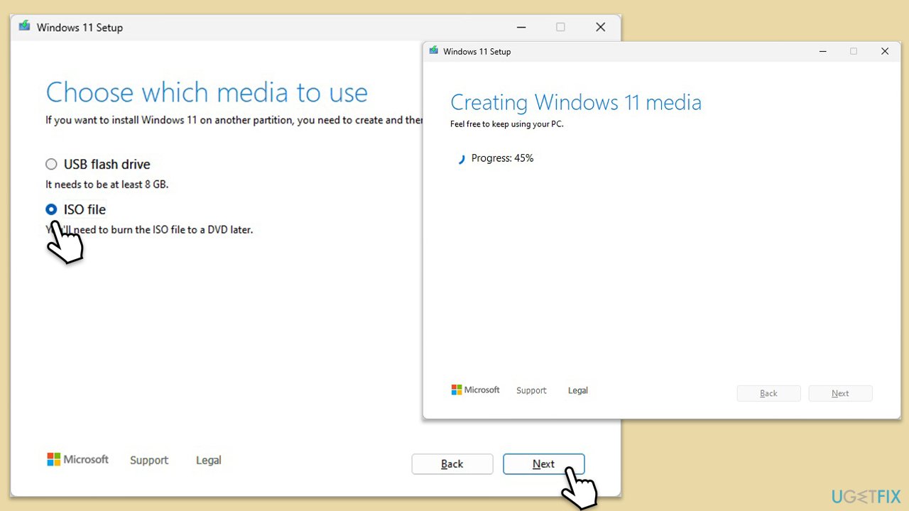 How to perform repair install in windows 11 create installation media copy