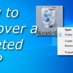 How to recover a deleted file