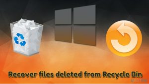 How to recover files deleted from recycle bin