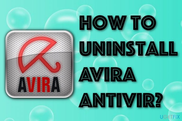 How to uninstall Avira Antivir?