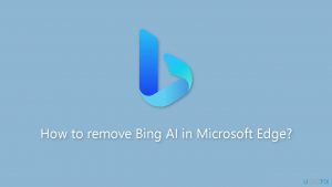 How to remove bing ai in microsoft edge