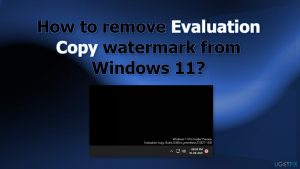 How to remove evaluation copy watermark from windows