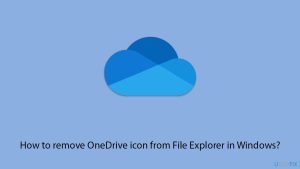 How to remove onedrive icon from file explorer in windows copy