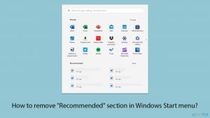 How to remove recommended section in windows start menu copy