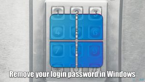 How to remove your login password in windows