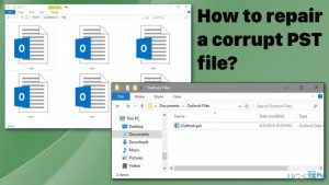 How to repair a corrupt pst file
