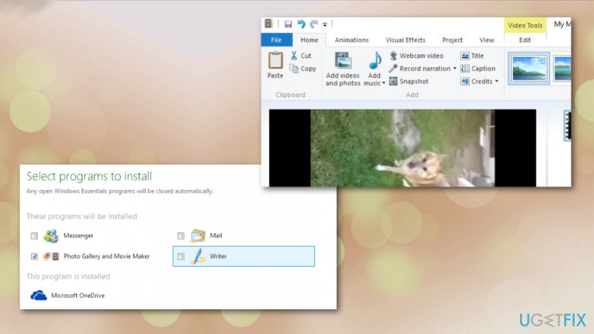 Windows Essentials package