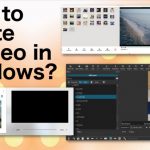 How to rotate a video in window