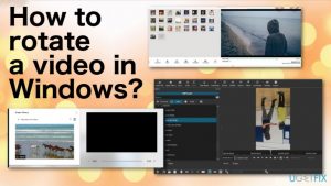 How to rotate a video in window