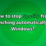 How to stop spotify from launching automatically in windows