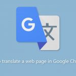 How to translate a web page in google chrome