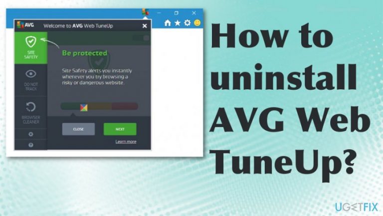 How to uninstall AVG Web TuneUp?
