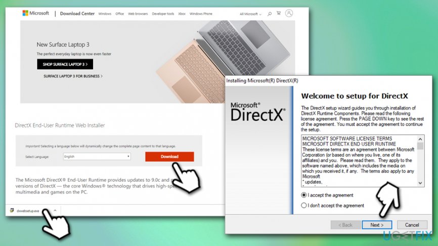 Download DirectX installer