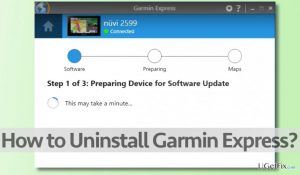 How to uninstall garmin express